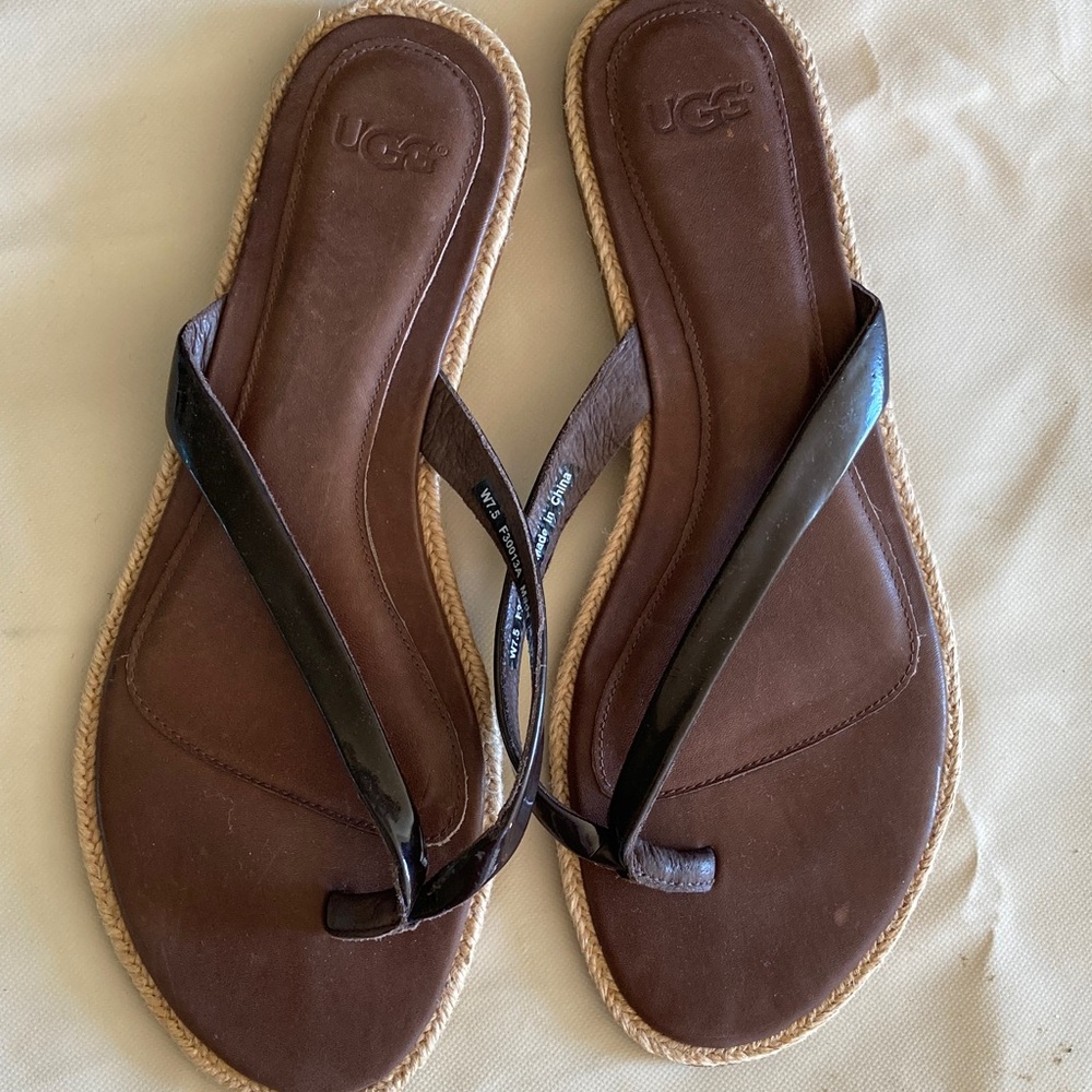 UGG Women's Dark Brown Sandals